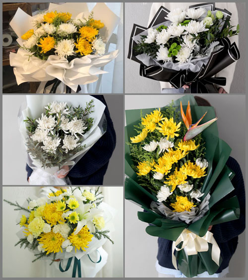 山东青岛平度市旧店镇山里程家村白事花束代送